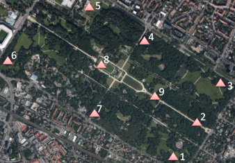 Geländemodellapproximation
und -interpolation im
Großen Garten Dresden