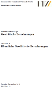 Räumliche Geodätische Berechnungen